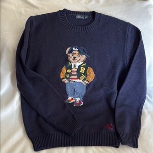 Polo Ralph Lauren Polo Bear-intarsia
Sweater | Blue